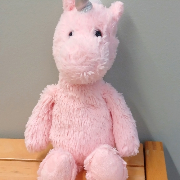 •Cuddly Friends - 12" Pink Unicorn cuddly soft stuffed animal Plush Lovey Toy - Picture 2 of 9